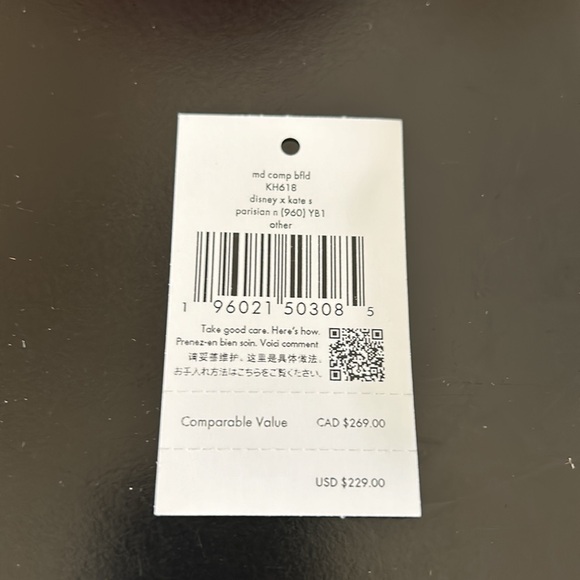 Disney X Kate Spade NWT Lady And The Tramp Medium Bifold Wallet - Picture 15 of 16